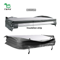 Couverture de sécurité moderne et robuste pour piscine et spa, en vinyle/PVC, résistante aux UV et anti-moisissure, avec jupe de 5 pouces, installation facile, universelle