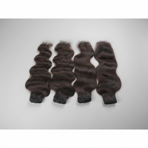 <b>Cheap</b> Brazilian & Human Hair <b>Extension</b> Body Wave Style Raw Unprocessed Virgin Indian Temple Hair Indian Remy Hair <b>Extension</b> - Product Image 2