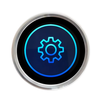 Wisecoco - Módulo de Pantalla LCD Redonda de 2.1 Pulgadas, Pantalla IPS con Perilla, Pantalla con Interruptor Codificador Giratorio para Panel de Control de Hogar Inteligente