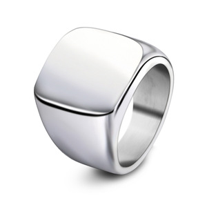 Anillos de Moda Geométricos Cuadrados de 18 mm, Acero Inoxidable 304, Acero Titanio, Joyería para Regalo - Product Image 2