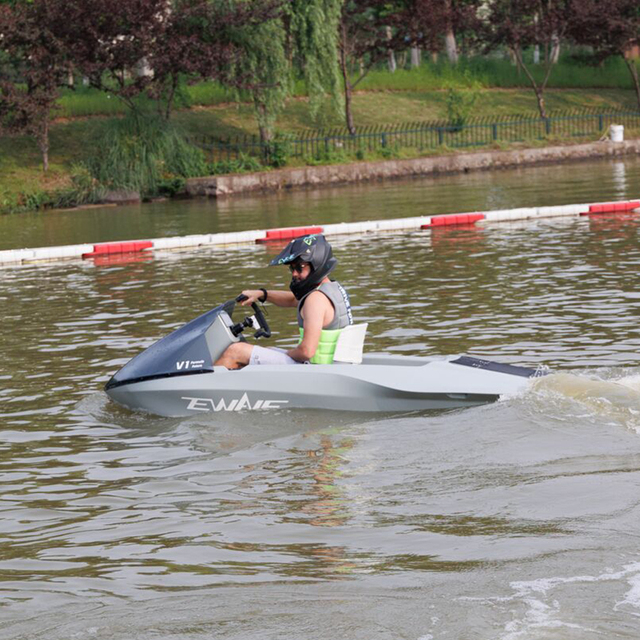 CE Verified EWAVE EWE1 Formula Future 2 Person Used Catamaran Jet Ski Yacht Electric Boat 60km/h 200kg Max Load