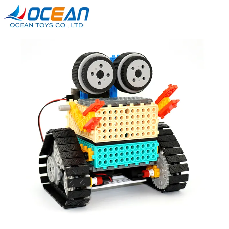 2 trong 1 rc robot bộ dụng cụ giáo dục trẻ em đồ chơi xây dựng khối gạch