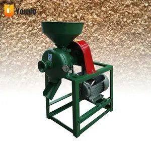 3 Phase Stainless Steel Multifunctional Soybean Grass Corn Roller Shredder Crushing Machine Grain Hammer Mill Crusher For Farm