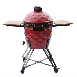 Pemanggang <span class=keywords><strong>Kamado</strong></span> Keramik Berlian Hijau Ukuran Besar Baru dengan Engsel Lunak Baru - Product Image 3