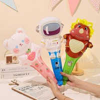 Cohete astronauta dirigible globo de mano espacio exterior globo de dibujos animados inflable planeta temático Baby Shower decoración de fiesta de cumpleaños