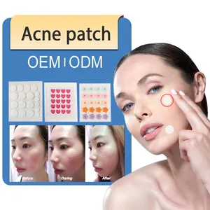 Parche de acné OEM/ODM, parche de cubierta invisible para manchas, Parche de hidrocoloide para eliminación de espinillas faciales