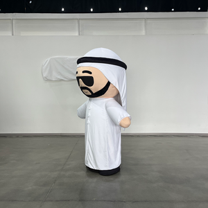 Aufblasbares Saudi-Arabien Erwachsenen-Maskottchen-Kostüm Arabisches Muslimisches Party-Maskottchen-Kostüm Oman Arabischer Mann Maskottchen-Kostüm Zeichentrickfigur - Product Image 2