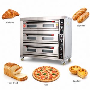 Horno de Panadería Pane <span class=keywords><strong>Pugliese</strong></span> de Alta Eficiencia, Horno para Calzone, Máquina para Pan Integral - Product Image 6