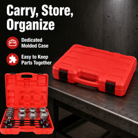 Kit de 28 Pièces pour Manchons à Encliquetage Manuel et Outil d'Installation/Démontage de Douilles, Compatible OEM, Matériau PVC, Utilisation pour la Réparation Automobile