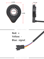 Sensor Pedal Sepeda Listrik, Penggerak Pedal Berbantuan Anti-guncangan 12 Magnet Sensor Kecepatan Hall Ganda, Suku Cadang E-bike 1m