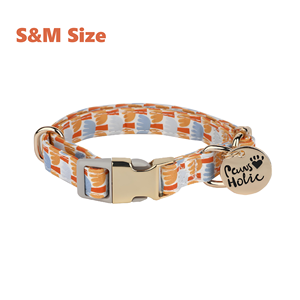 S personalizado elegante moderno de lujo elegante collar de perro suave algodón mascota accesorio cómodo duradero personalización ODM OEM - Product Image 3