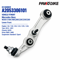 Rakitan Strut Lengan Kontrol Bawah Depan OE A2053306101 untuk Mercedes Benz W205 C160 C180 C200 C220 C250 C260 Kit Suspensi Mobil