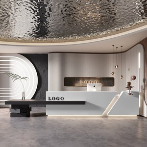 Công ty khách sạn Clubhouse văn phòng quầy lễ tân quầy lễ tân cửa hàng quần áo Beauty Salon Bar cashier sơn truy cập tùy biến - Product Image 2