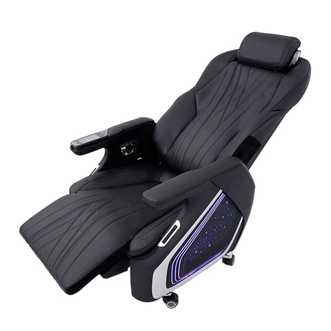 Luxury Executive Chair with Bluetooth Speaker, Ventilation, Massage, Heating, and Ambient Lighting; Office Chair/home Chair.