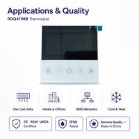 Thermostat Modbus RTU RDQ411MB pour unité de ventilo-convecteur à 2 et 4 tuyaux, ventilateur à 3 vitesses, 230V AC, contrôleur de température numérique FCU