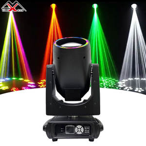 Luz de haz prismático BSW 380 de alta calidad, cabezal móvil de 380W con control DMX RGBW, 14 colores, clasificación IP20, autopropulsado - Product Image 5