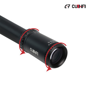 Lunette de visée tactique compacte Cuinfi 3-9x40EG SFP, pour la chasse, étanche, entièrement multi-couches, réticule métallique, tube de 25,4 mm, 40 mm - Product Image 2