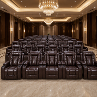 Fauteuil de cinéma VIP en cuir de luxe, moderne, électrique et rétractable, pour la maison et le bureau