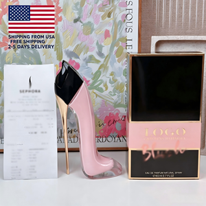 คลังสินค้าในสหรัฐอเมริกา จัดส่งฟรี 2-5 วัน |   น้ำหอมผู้หญิง Pink Stiletto High Heel Bottle EDP 100 มล. กลิ่นหอมหวาน ฟลอรัล วานิลลา ติดทนนาน - Product Image 1