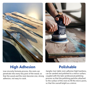 راتنج إيبوكسي AB سائل شفاف مقاوم للأشعة البنفسجية عالي الجودة من الصين لطاولة تصنعها بنفسك - Product Image 3