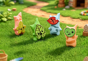 Kawaii Miniature Resin Leaf <strong>Elf</strong> Figurines <strong>Forest</strong> Guardian Spirit Kawaii Hidden Leaf Fantasy Playdough Slime Jungle Game Scene - Product Image 5