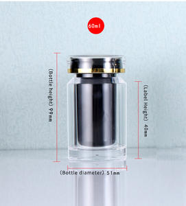 LAGER Doppel flaschen Langer leerer Kunststoff Medizin behälter Vitamin Kapsel halter Schraub verschluss Pille Verpackungs siegel Anpassbares Logo - Product Image 4