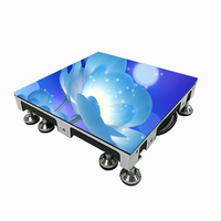 P3.91 Indoor Full-Color Interactive Digital Dance Floor LED Display Tile 8K Resolution Waterproof Wedding Stage Screen