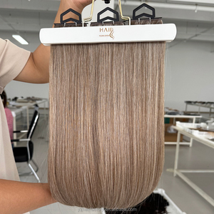 ผมต่อแบบไร้รอยต่อ Genius Weft สีบาลายาจแบบรัสเซีย ลอนธรรมชาติ ผมตรง ขายส่ง ราคาถูก ขายดี - Product Image 1