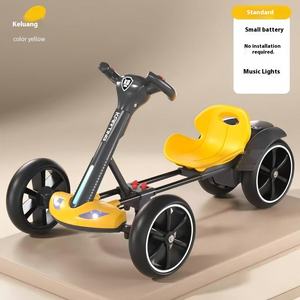 Детская От 1 до 10 лет электрическая четырехколесная игрушечная машинка складная детская коляска пластиковая игрушка с аккумулятором - Product Image 6