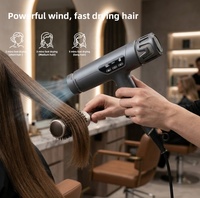 Sèche-cheveux pliable haute puissance BLDC à technologie ionique plasma haute vitesse 1800W avec diffuseur pour cheveux bouclés