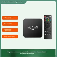 Reproductor Multimedia Inalámbrico Inteligente Android de Cuatro Núcleos, TV Box 4K, Receptor de TV para Comercio Exterior, Fabricado para el Mercado Extranjero