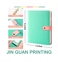 Carnet de planification A5 personnalisé à feuilles mobiles, recharge de papier 6 trous, durable, avec options de couverture en PVC, tissu ou PP à 6 anneaux