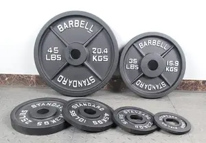 Piastre per pesi Powerlifting per attrezzature da palestra per bilanciere in ghisa durevoli per Bodybuilding all'ingrosso