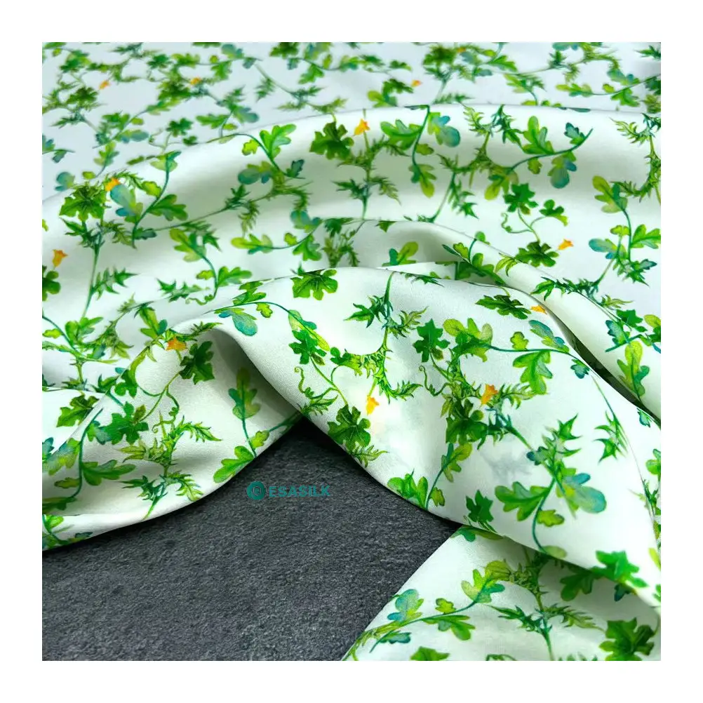 Digital printed customize design pure silk double georgette fabric