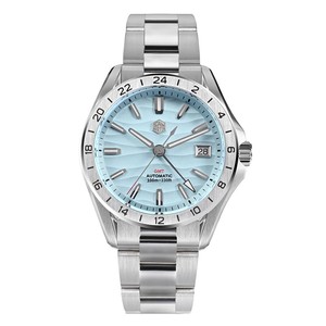 Reloj San Martin SN0129G para Hombre, de Lujo, con Cristal de Zafiro Antirreflectante, Mecánico Automático, Super Luminoso BGW-9, <span class=keywords><strong>GMT</strong></span>, de Buceo - Product Image 1