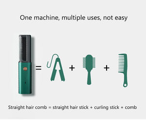 New Design Handle <b>Curly</b> Hair Comb Plastic Arc-shaped Hair Straightening Comb Anti-static Massage Hair <b>Brush</b> - Product Image 4