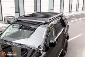 Portaequipajes <span class=keywords><strong>de</strong></span> <span class=keywords><strong>Techo</strong></span> Ajustable Negro para SUV y Todoterreno, Bacas para Coche, Soporte <span class=keywords><strong>de</strong></span> Carga, Accesorios 4x4 - Product Image 4