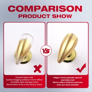 JTING Esmalte Base Cromado Súper Efecto Transparente Sin Adhesión para Polvo Cromado, Gel Base Profesional, OEM, Esmalte de Uñas Personalizado Gratuito - Product Image 3