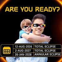 Lunettes d'éclipse solaire 2026 en gros, certifiées ISO 12312-2 et CE, protection sûre, conformes AAS pour observation directe