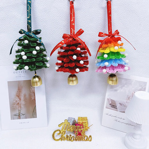 Christmas Decor Vehicle Handmade DIY Twisty Stick Christmas <b>Tree</b> <b>Ornament</b> Atmosphere Scene Setting Door Hanging Accessory - Product Image 2