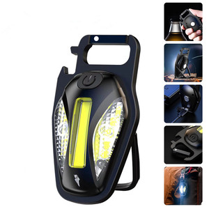 Lampe de travail COB rechargeable, mini lampe LED portable d'urgence pour réparation automobile et camping W 518 - Product Image 5