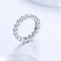 Bague de mariage classique en moissanite pour homme, sertie de pierres, 3mm 4mm, ronde, certifiée VVS GRA, plaquée or, argent S925, anneaux d'éternité