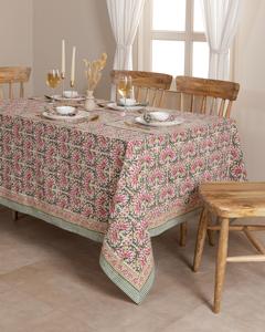 Tovaglia di Lusso Artigianale Best-Seller, Tovaglia con Stampa Floreale Vintage in Cotone <span class=keywords><strong>per</strong></span> la Casa - Product Image 4