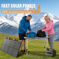 Panneaux solaires monocristallins pliables ALECTER APH-FB121 100W, station d'alimentation pour sac à dos, étanche IP65, efficacité de 23%, respectueux de l'environnement