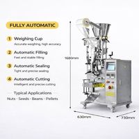 Machine d'emballage automatique de granulés de haute qualité pour lentilles, haricots, légumineuses, snacks et aliments secs, avec fonctionnement stable