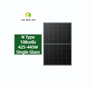 TIER 1 Anti PID 182mm 108cells Solar Panel 425watts 430W 440W 445W Solar Power System N Type components