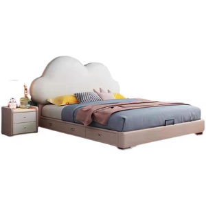 <span class=keywords><strong>Lit</strong></span> superposé pour chambre d'enfant avec moustiquaire suspendue en forme de nuage - Product Image 4