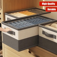 Boîte de Rangement Pliable pour Vêtements de Chambre à Coucher, Organisateurs de Tissus Personnalisés pour Rangement Domestique et Organisation de Garde-Robe de Haute Qualité