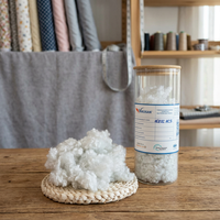 Vikosan 7D 32HCS Fibre de polyester creuse conjuguée siliconée 100 % recyclable, matériau de rembourrage antistatique filé