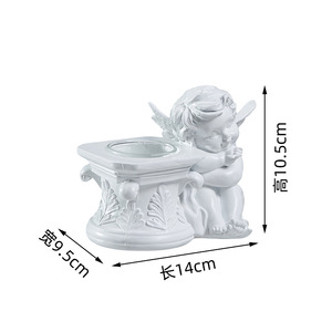 Statua in Resina Stile Retrò Europeo, Ornamento Angelo Bambina per Foto Natalizie e Matrimoniali, Tema Artistico - Product Image 6